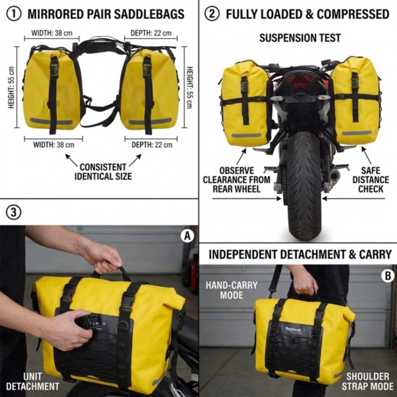 Moottoripyörän satulalaukun valmistaja Adventure Motorcycle Brands