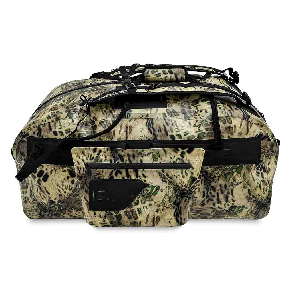 Vedenkestävä Camo Duffel Bag irrotettavalla etutaskulla (IPX6)